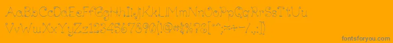 fuente Lickcurl Petite – Fuentes Grises Sobre Fondo Naranja