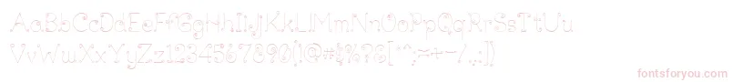Lickcurl Petite-Schriftart – Rosa Schriften auf weißem Hintergrund