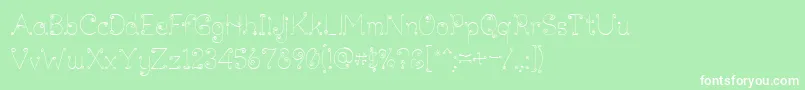 More about Lickcurl Petite Font Lickcurl Petite Font – White Fonts on Green Background