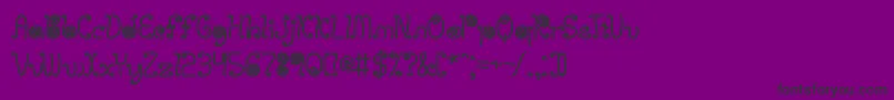 licostrg Font – Black Fonts on Purple Background