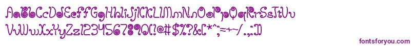 licostrg Font – Purple Fonts on White Background