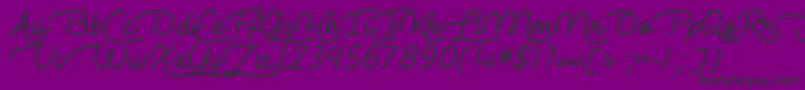 Lie to Me   Font – Black Fonts on Purple Background