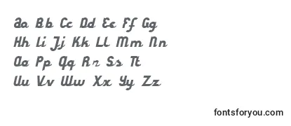 Schriftart StyroscriptConnected