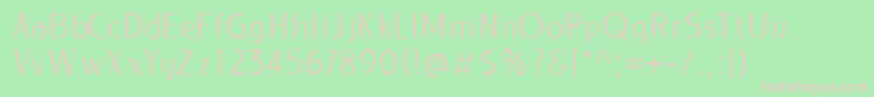 LIEUR Light PERSONAL USE ONLY-Schriftart – Rosa Schriften auf grünem Hintergrund