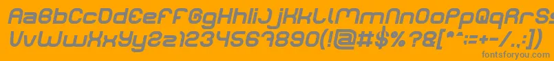 LIFE FOR FUN Bold Italic Font – Gray Fonts on Orange Background