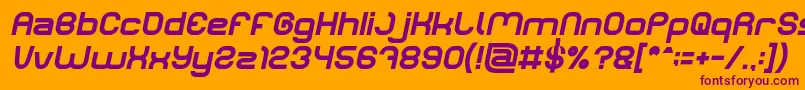 LIFE FOR FUN Bold Italic Font – Purple Fonts on Orange Background