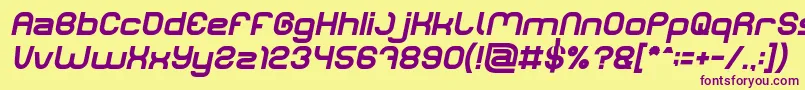 LIFE FOR FUN Bold Italic Font – Purple Fonts on Yellow Background