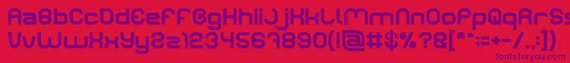 LIFE FOR FUN Bold Font – Purple Fonts on Red Background