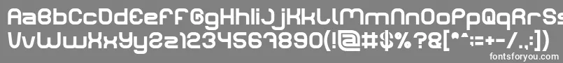 フォントLIFE FOR FUN Bold – 灰色の背景に白い文字