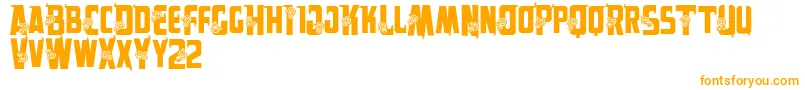Vtksalpes Font – Orange Fonts on White Background