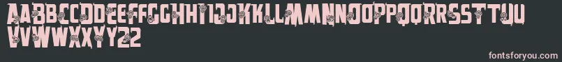 Vtksalpes Font – Pink Fonts on Black Background