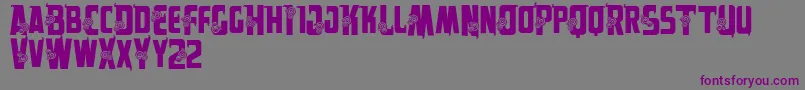 Vtksalpes-Schriftart – Violette Schriften auf grauem Hintergrund