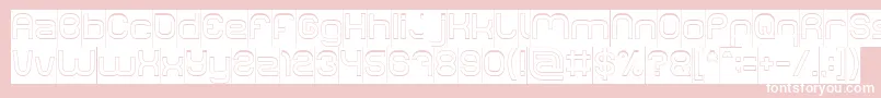 LIFE FOR FUN Hollow Inverse Font – White Fonts on Pink Background