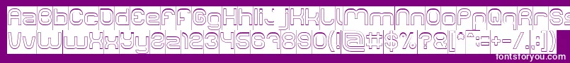 LIFE FOR FUN Hollow Inverse Font – White Fonts on Purple Background