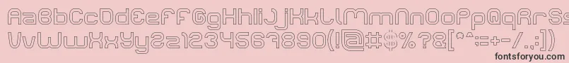 LIFE FOR FUN Hollow Font – Black Fonts on Pink Background