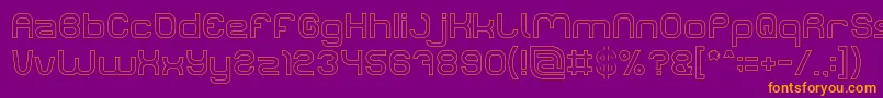 LIFE FOR FUN Hollow Font – Orange Fonts on Purple Background