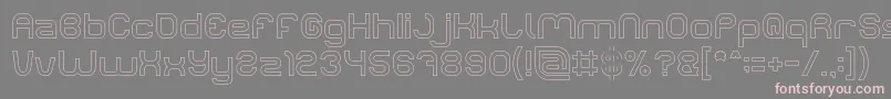 LIFE FOR FUN Hollow Font – Pink Fonts on Gray Background