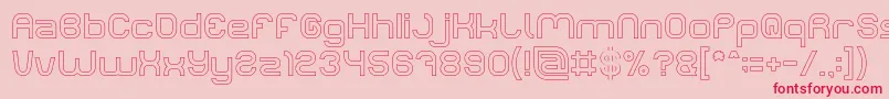 LIFE FOR FUN Hollow Font – Red Fonts on Pink Background