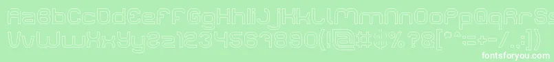 LIFE FOR FUN Hollow Font – White Fonts on Green Background