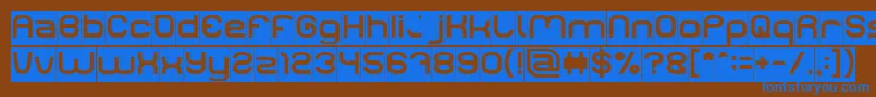 LIFE FOR FUN Inverse Font – Blue Fonts on Brown Background