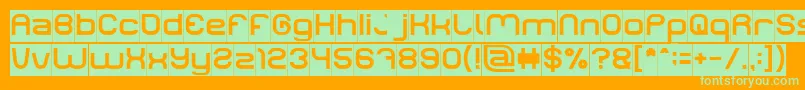 LIFE FOR FUN Inverse Font – Green Fonts on Orange Background