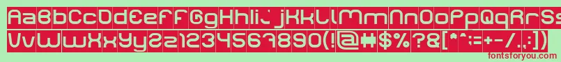 LIFE FOR FUN Inverse Font – Red Fonts on Green Background