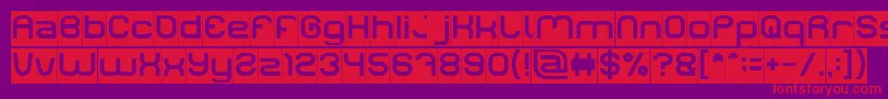 LIFE FOR FUN Inverse Font – Red Fonts on Purple Background