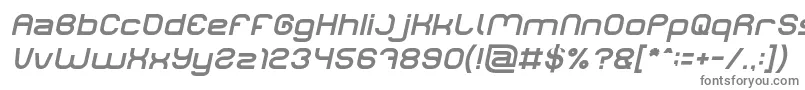 フォントLIFE FOR FUN Italic – 白い背景に灰色の文字