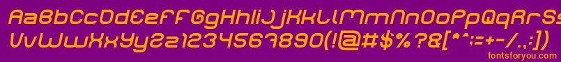 LIFE FOR FUN Italic Font – Orange Fonts on Purple Background