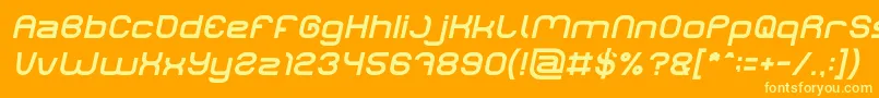 LIFE FOR FUN Italic Font – Yellow Fonts on Orange Background