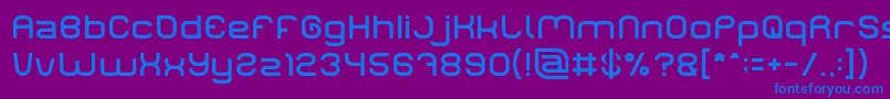 Czcionka LIFE FOR FUN Light – niebieskie czcionki na fioletowym tle