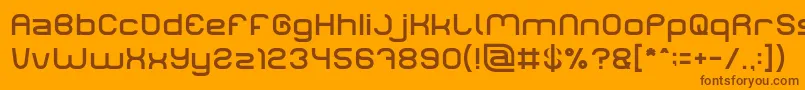 Шрифт LIFE FOR FUN Light – коричневые шрифты на оранжевом фоне