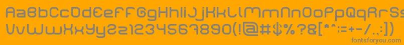 LIFE FOR FUN Light-Schriftart – Graue Schriften auf orangefarbenem Hintergrund