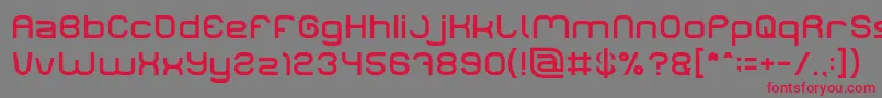 フォントLIFE FOR FUN Light – 赤い文字の灰色の背景