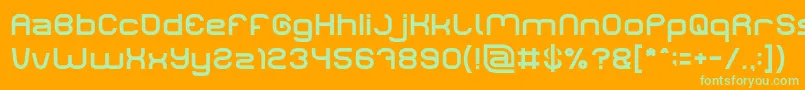 LIFE FOR FUN Font – Green Fonts on Orange Background
