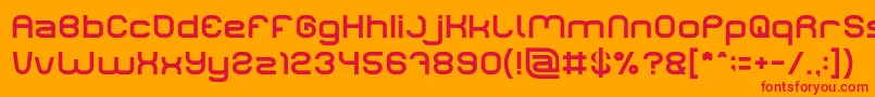 LIFE FOR FUN Font – Red Fonts on Orange Background