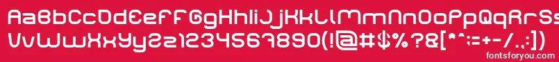 LIFE FOR FUN Font – White Fonts on Red Background