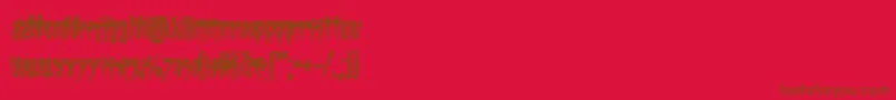 Más sobre la fuente Life In The Fast Lane fuente Life In The Fast Lane – Fuentes Marrones Sobre Fondo Rojo