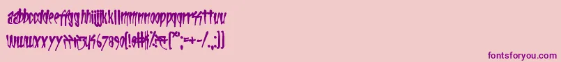 Life In The Fast Lane-Schriftart – Violette Schriften auf rosa Hintergrund