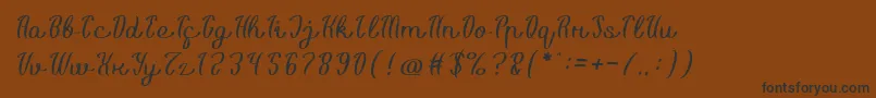Life Is Font Light Font – Black Fonts on Brown Background