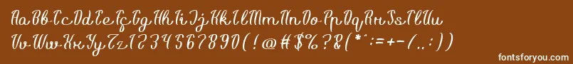 Life Is Font Light Font – White Fonts on Brown Background