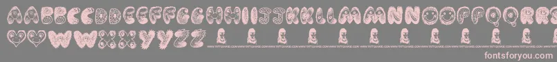 CartoonFreak Font – Pink Fonts on Gray Background