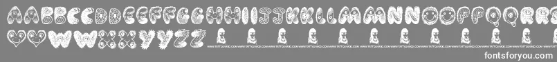 CartoonFreak Font – White Fonts on Gray Background