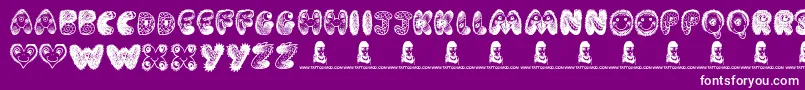 CartoonFreak Font – White Fonts on Purple Background