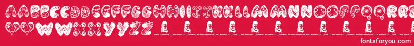 CartoonFreak Font – White Fonts on Red Background