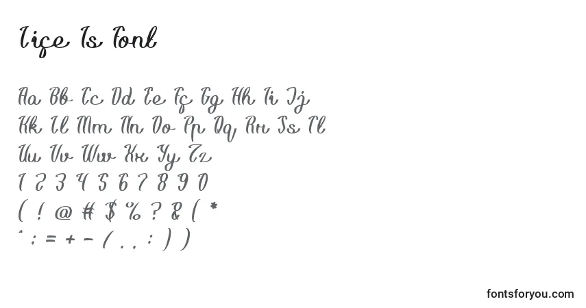 Шрифт Life Is Font – алфавит, цифры, специальные символы