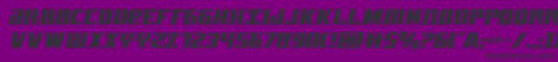 lifeforceital Font – Black Fonts on Purple Background