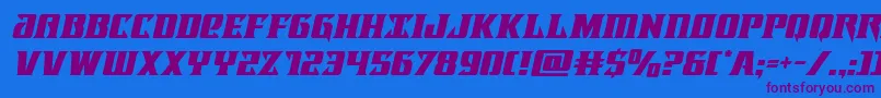 lifeforceital Font – Purple Fonts on Blue Background