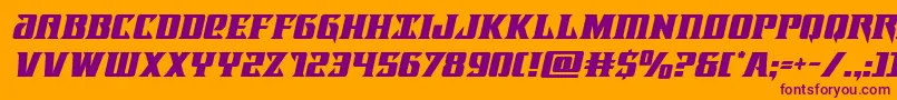 lifeforceital Font – Purple Fonts on Orange Background