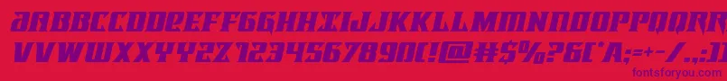 Шрифт lifeforceital – фиолетовые шрифты на красном фоне